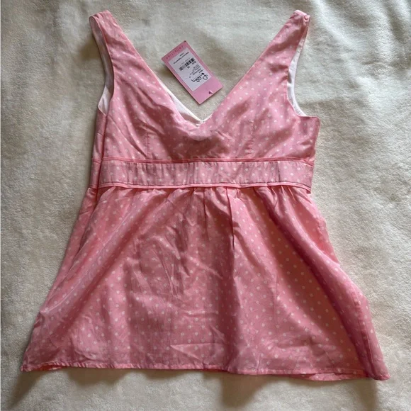 Lilly Pulitzer White Label - Jesse Top - Iced Pink - polka dots - Picture 2 of 7